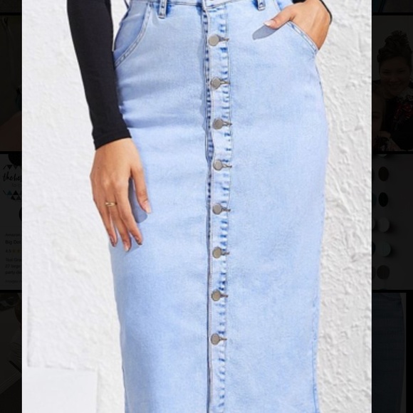 ISO midi jean skirts - Picture 2 of 2